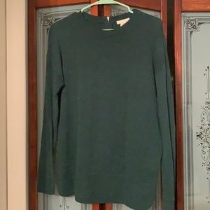 H&M Conscious Dark Green Zipper Sweater